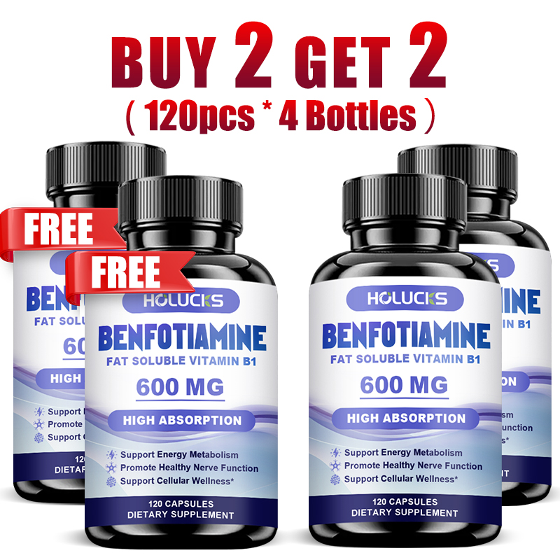Health Wellness Energy - Kapsul Benfotiamine, dengan Vitamin B1 yang