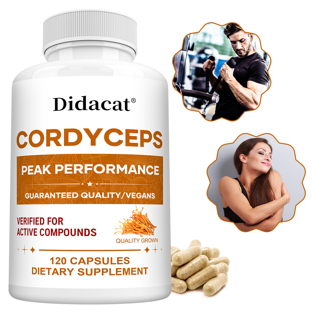 Health Wellness Energy - Kapsul Jamur Cordyceps 1000mg, Suplemen Kesehatan